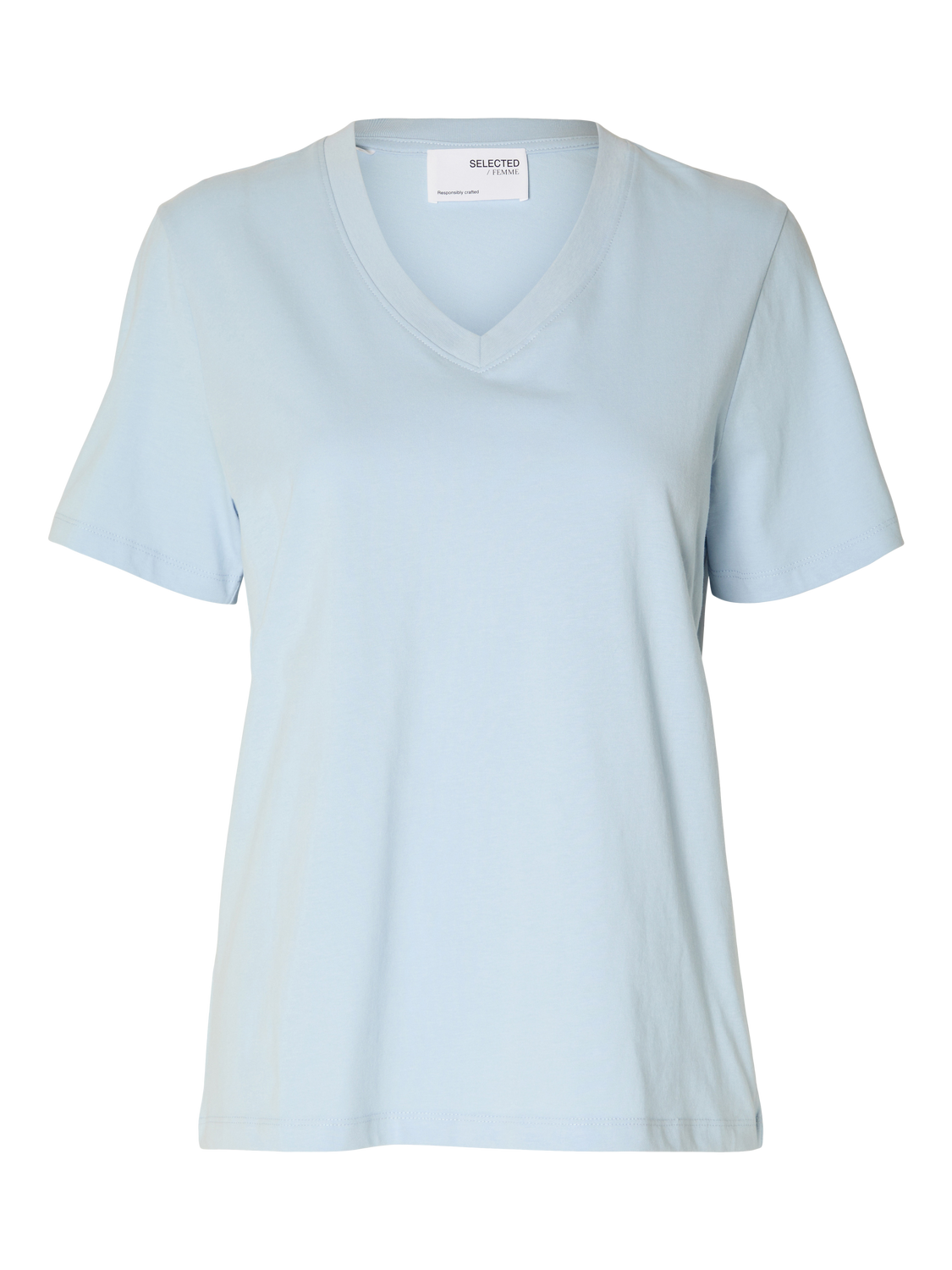 Essential V-Neck T-Skjorte - Blå/ Cashmere Blue